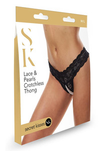 228900 - Secret Kisses Ace And Pearls Thong 228900 - Secret Kisses Ace And Pearls Thong