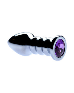 231699 - Kinki Range Ribbed Gem Plug - 4 Inch 231699 - Kinki Range Ribbed Gem Plug - 4 Inch