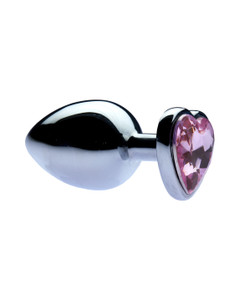 231891 - Kinki Range Jewelled Heart Butt Plug - 3.6 Inch 231891 - Kinki Range Jewelled Heart Butt Plug - 3.6 Inch