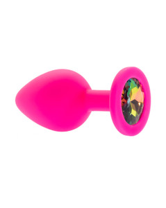 232500 - Kinki Range Silicone Gemmed Butt Plug - 3.1 Inch 232500 - Kinki Range Silicone Gemmed Butt Plug - 3.1 Inch