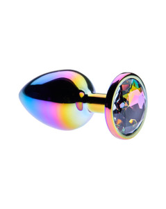 242515 - Kinki Range Rainbow Anal Plug - 3.7 Inch 242515 - Kinki Range Rainbow Anal Plug - 3.7 Inch