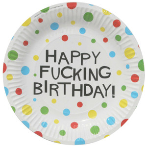 242822 - X-Rated Birthday Plates (7") 242822 - X-Rated Birthday Plates (7")