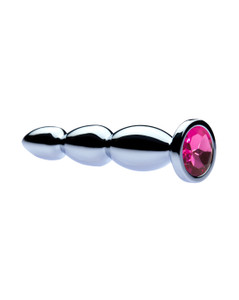 231794 - Kinki Jewelled Triple Bulb Butt Plug - 4.1 Inch 231794 - Kinki Jewelled Triple Bulb Butt Plug - 4.1 Inch