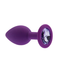 232468 - Kinki Range Silicone Gemmed Butt Plug - 2.8 Inch 232468 - Kinki Range Silicone Gemmed Butt Plug - 2.8 Inch