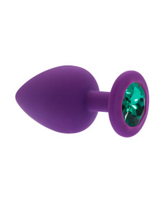 232575 - Kinki Range Silicone Gemmed Butt Plug - 3.8 Inch 232575 - Kinki Range Silicone Gemmed Butt Plug - 3.8 Inch