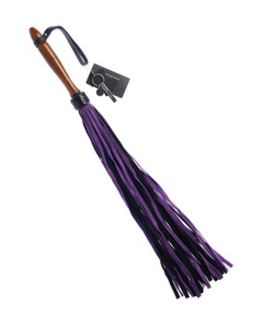 245058 - Bound X Suede Flogger With Wooden Handle 245058 - Bound X Suede Flogger With Wooden Handle
