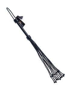 244978 - Bound X Mini Braided Leather Double Knot Flogger 244978 - Bound X Mini Braided Leather Double Knot Flogger
