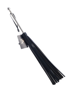 244898 - Bound X Saddle Leather Flogger With Metal Handle 244898 - Bound X Saddle Leather Flogger With Metal Handle