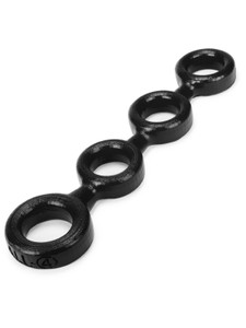 158036 - 4-Ball Cockring W 3 Ballstretcher O S 158036 - 4-Ball Cockring W 3 Ballstretcher O S