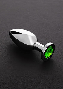 243658 - Jeweled Butt Plug- Green Large 243658 - Jeweled Butt Plug- Green Large
