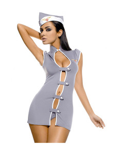 204110 - Obsessive Stewardess Costume 204110 - Obsessive Stewardess Costume