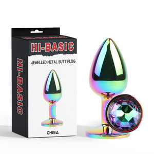 261464 - Jewelled Metel Butt Plug - 2.8 Inch 261464 - Jewelled Metel Butt Plug - 2.8 Inch