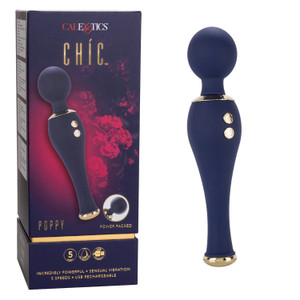 269203 - Chic Poppy Wand Vibrator - 8 Inch 269203 - Chic Poppy Wand Vibrator - 8 Inch