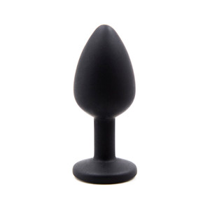 249244 - Gemmed Silicone Anal Plug - 2.8 Inch 249244 - Gemmed Silicone Anal Plug - 2.8 Inch