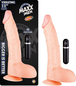 253444 - Maxx Men Vibrating Curved Dong - 11 Inch 253444 - Maxx Men Vibrating Curved Dong - 11 Inch