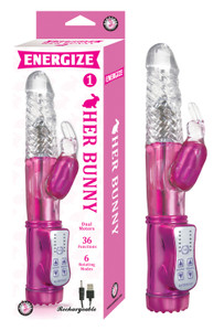 253627 - Energize Her Bunny Vibrator 1 - 9 Inch 253627 - Energize Her Bunny Vibrator 1 - 9 Inch