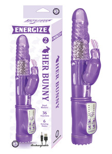 253630 - Energize Her Bunny Vibrator 2 - 9 Inch 253630 - Energize Her Bunny Vibrator 2 - 9 Inch