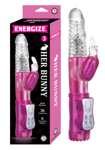 253631 - Energize Her Bunny Vibrator 3 - 9 Inch 253631 - Energize Her Bunny Vibrator 3 - 9 Inch