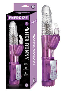 253632 - Energize Her Bunny Vibrator 3 - 9 Inch 253632 - Energize Her Bunny Vibrator 3 - 9 Inch