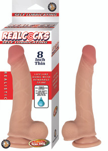 253832 - Nass Toys Self Lubricating Dildo - 8 Inch 253832 - Nass Toys Self Lubricating Dildo - 8 Inch