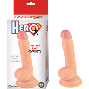 253908 - Hero Cocksmith Dildo - 7.5 Inch 253908 - Hero Cocksmith Dildo - 7.5 Inch