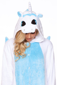 218835 - White Unicorn Adult Onesie 218835 - White Unicorn Adult Onesie