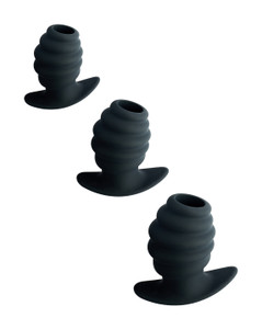 248120 - KinKi Hollow Ribbed Anal Training Kit 248120 - KinKi Hollow Ribbed Anal Training Kit