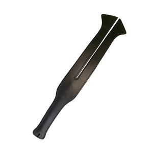 221629 - Bound X Two Pronged Aztec Tawse Leather Paddle 221629 - Bound X Two Pronged Aztec Tawse Leather Paddle