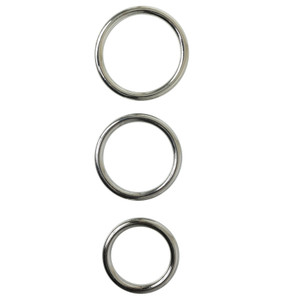 142529 - Sportsheets Seamless Metal O Rings - 3 Pack 142529 - Sportsheets Seamless Metal O Rings - 3 Pack