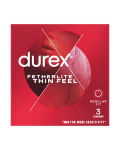 306562 - Durex Condoms Fetherlite Thin Feel Regular Fit 3pk 306562 - Durex Condoms Fetherlite Thin Feel Regular Fit 3pk