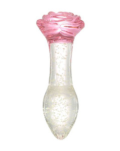 283601 - Lucent Glow in the Dark Rose Glass Butt Plug 283601 - Lucent Glow in the Dark Rose Glass Butt Plug