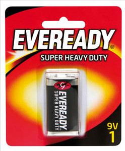 178413 - Eveready Super Heavy Duty 9V 1 Pack 178413 - Eveready Super Heavy Duty 9V 1 Pack
