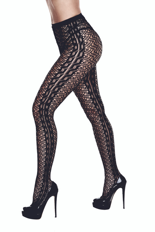 201814 - Braided Jacquard Pantyhose