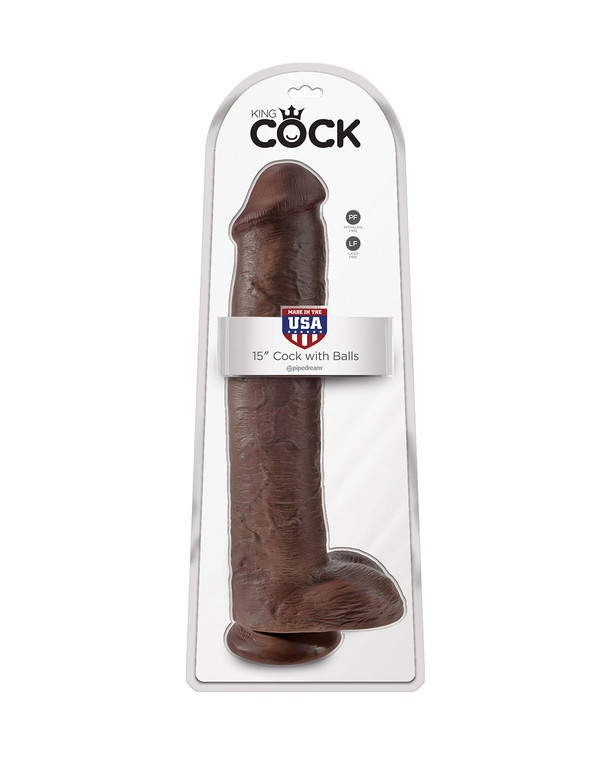 207063 - King Cock 15 Inch Suction Cup Dildo