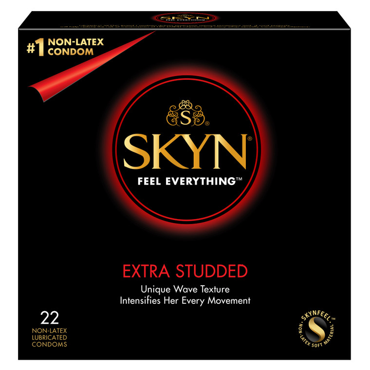 217381 - Lifestyles Skyn Extra Studded Condoms 22 Pack