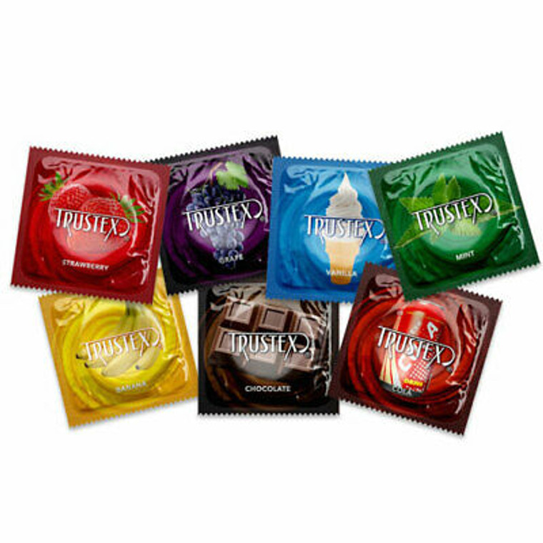 217576 - Trustex Assorted Flavours Condoms - 1000 Pack