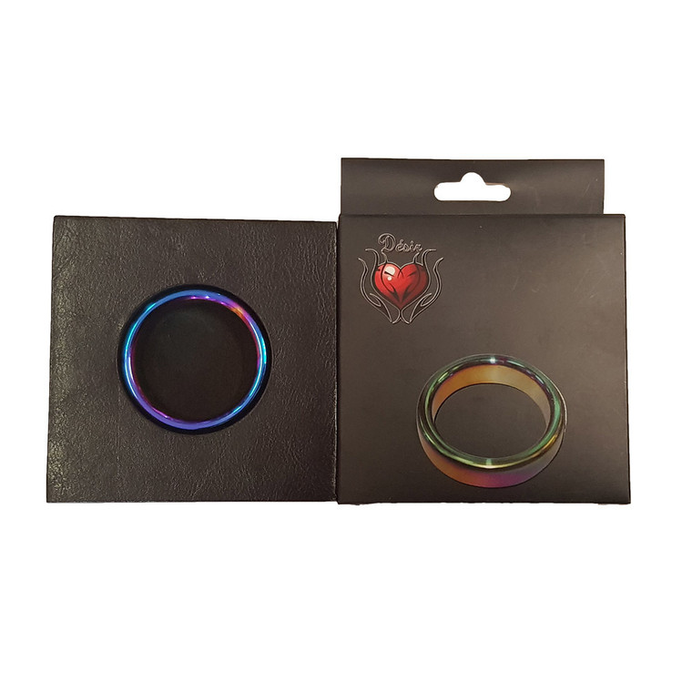 219866 - Desir Multi Coloured Cock Ring (40Mm)