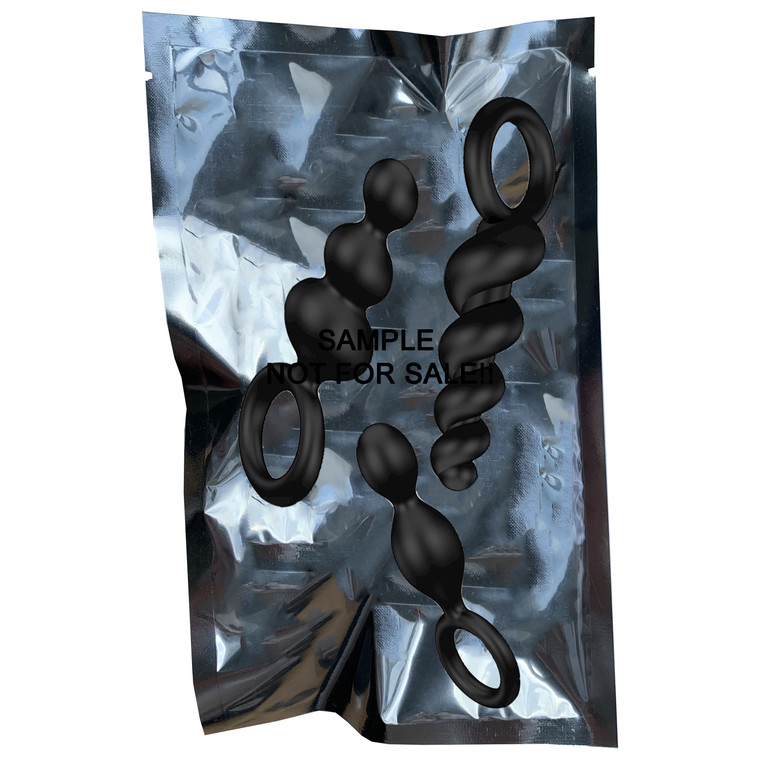 221085 - Satisfyer Plugs Black (Set Of 3) (Sample)