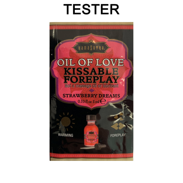 221597 - Kama Sutra Kissable Foreplay Oil Of Love Tester Sachet - Strawberry Dreams (3Ml)