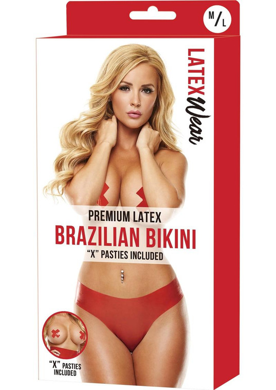 224110 - Premium Latex Brazilian Bikini - S/M