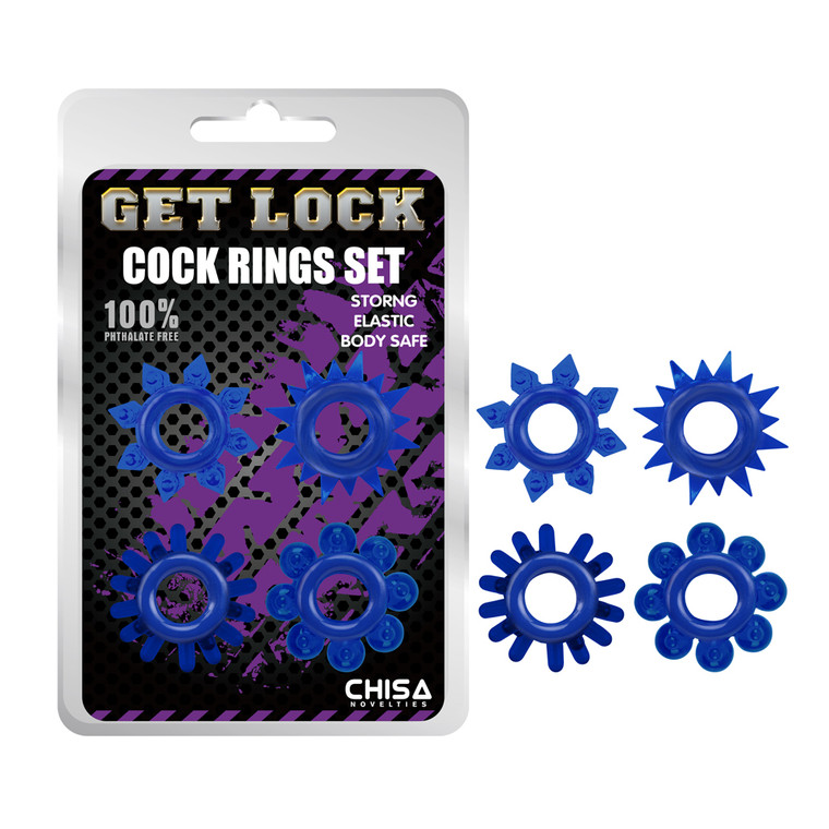 225234 - Cock Ring Set - 4 Pack