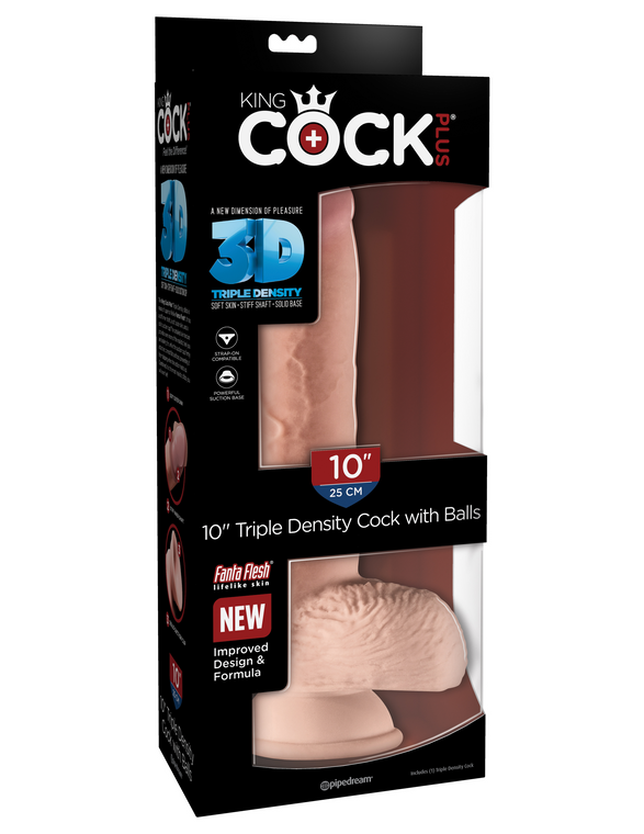 230519 - King Cock Plus 10 Inch Triple Density Cock With Balls