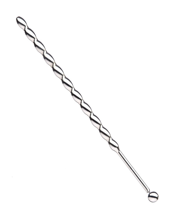 232101 - Kinki Range Stainless Steel Twisted Penis Plug  5.9 Inches