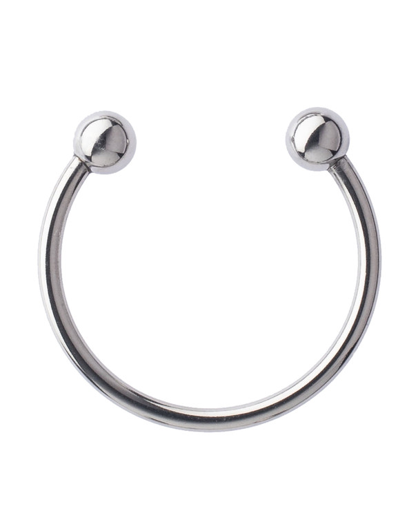 232146 - Kinki Range Double Ball Open Stainless Steel Penis Head Ring