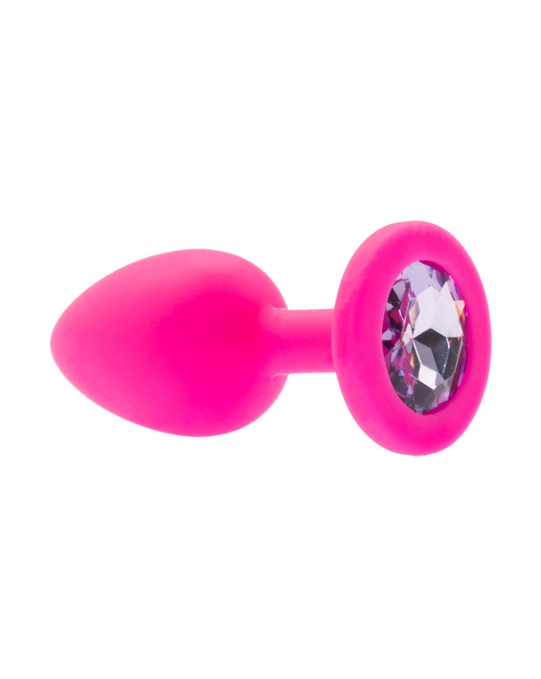 232442 - Kinki Range Silicone Gemmed Butt Plug - 2.8 Inch