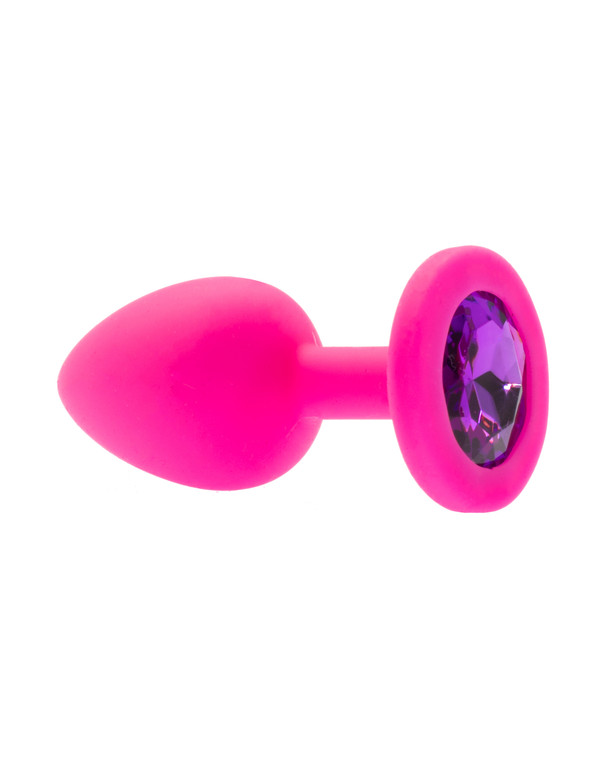 232443 - Kinki Range Silicone Gemmed Butt Plug - 2.8 Inch