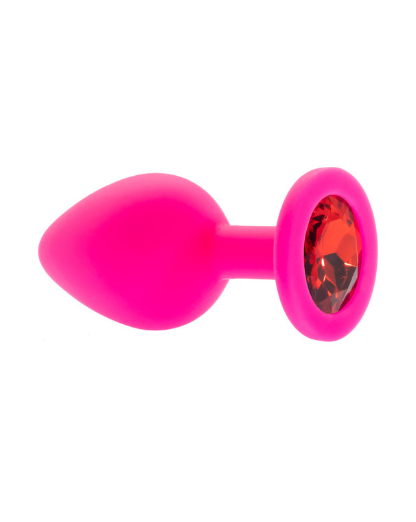 232491 - Kinki Range Silicone Gemmed Butt Plug - 3.1 Inch