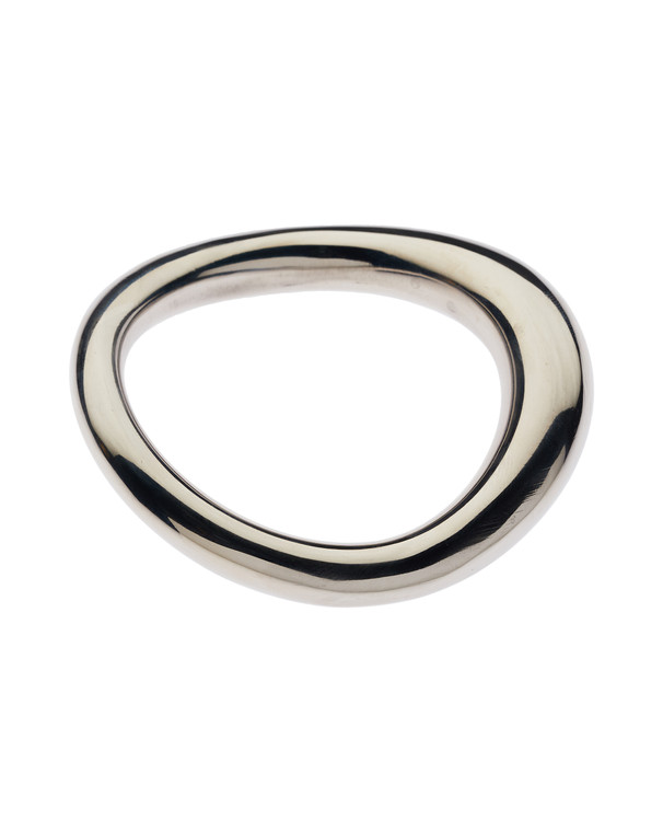 242537 - Kinki Range Stainless Steel Bent Cock Ring - 52.5Mm