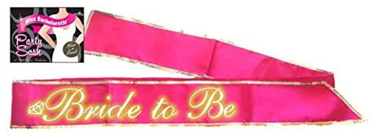 242665 - Bride To Be Glow In The Dark Hot Pink Sash