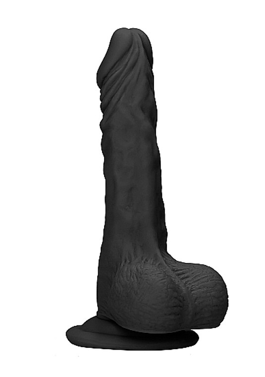 243411 - Realistic Suction Dildo With Balls - 9.8 Inches